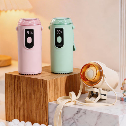 Ladies Portable Mini Hydration Fan with Water Mist Bowlift