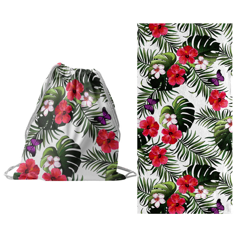 Multifunctional beach set with tote bag and towel Bowlift