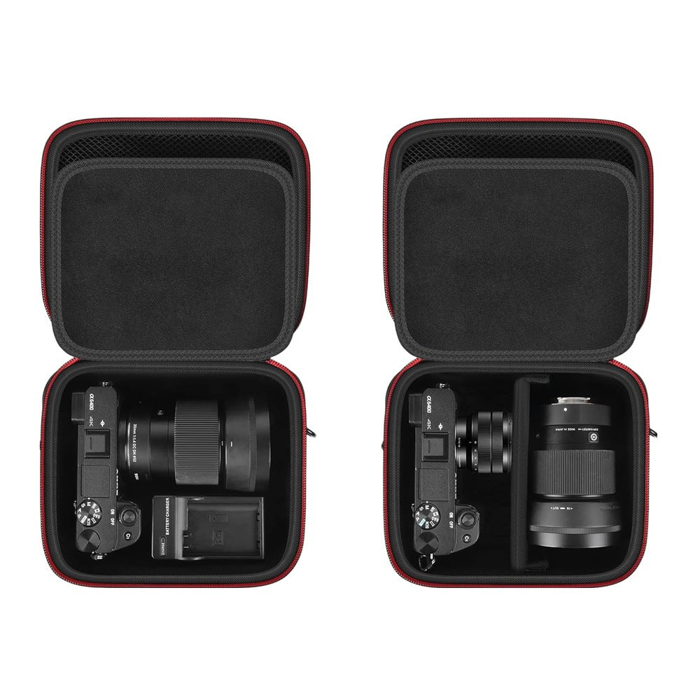 Camera bag with careful interior division Bowlift