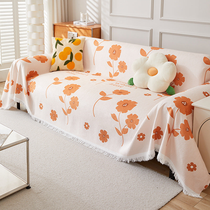 Floral Pattern Throw Blanket