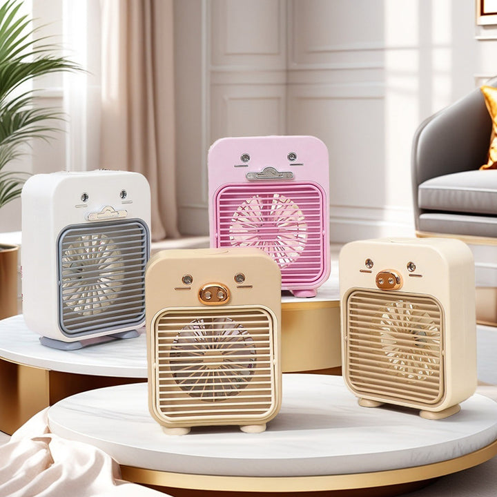 Ladies Funny Mini Table Fan with USB Connection and Flexible Tilt Bowlift