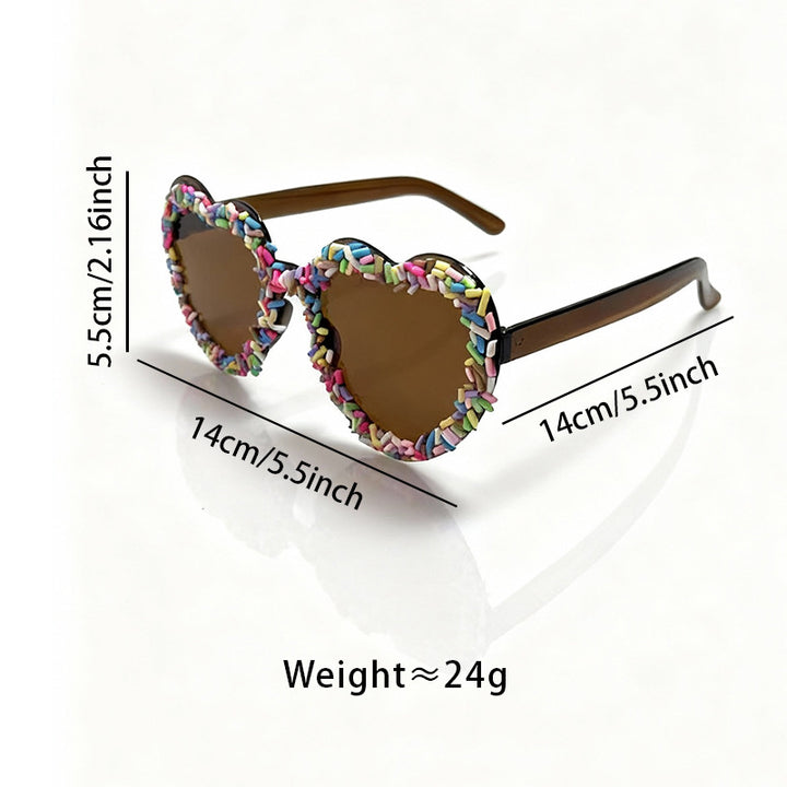 Fun and Colorful Heart-Shaped Sunglasses Bowlift