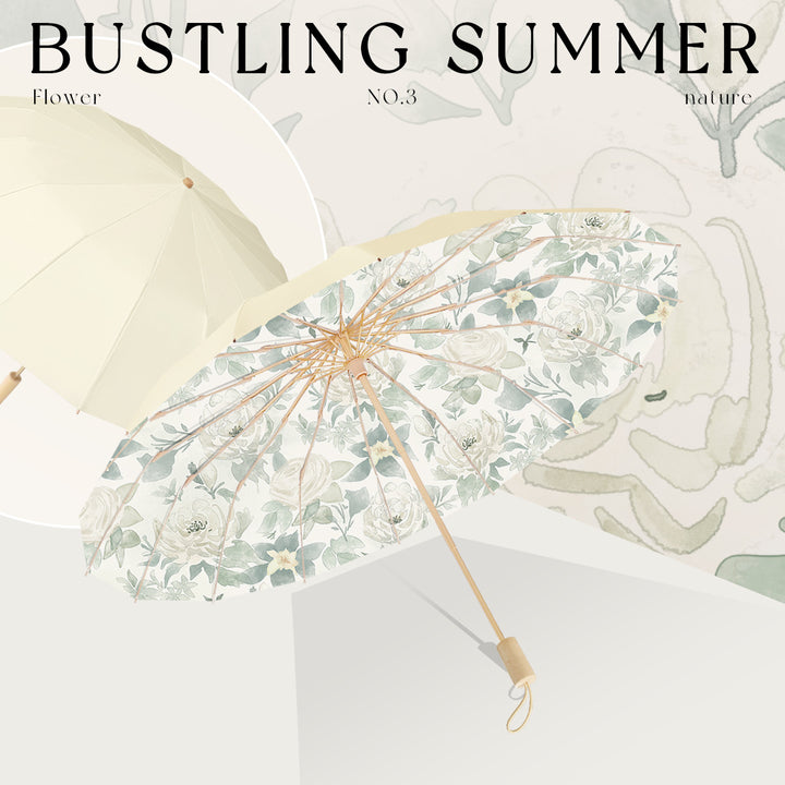 Ladies Foldable Sun Umbrella with Creative Panda Design Bowlift