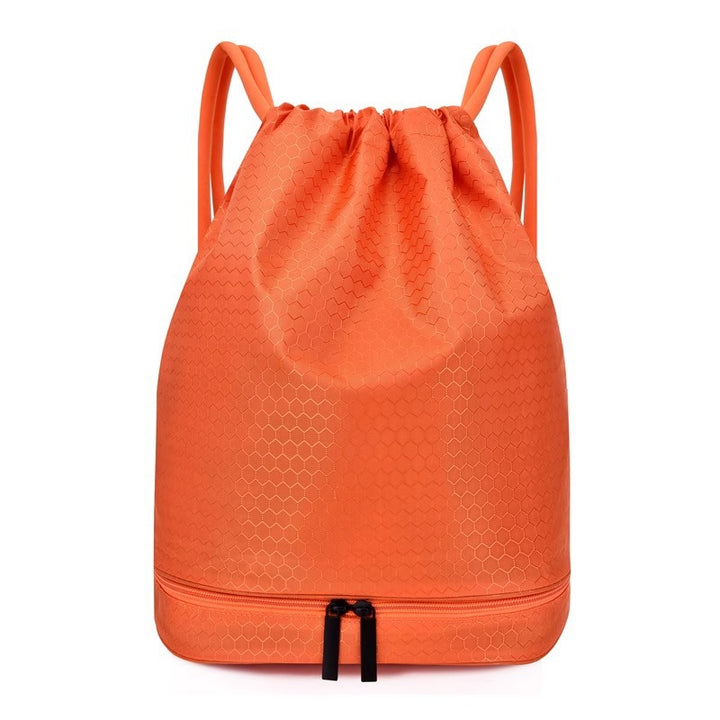 Lightweight Hexagonal Pattern Drawstring Backpack Bowlift