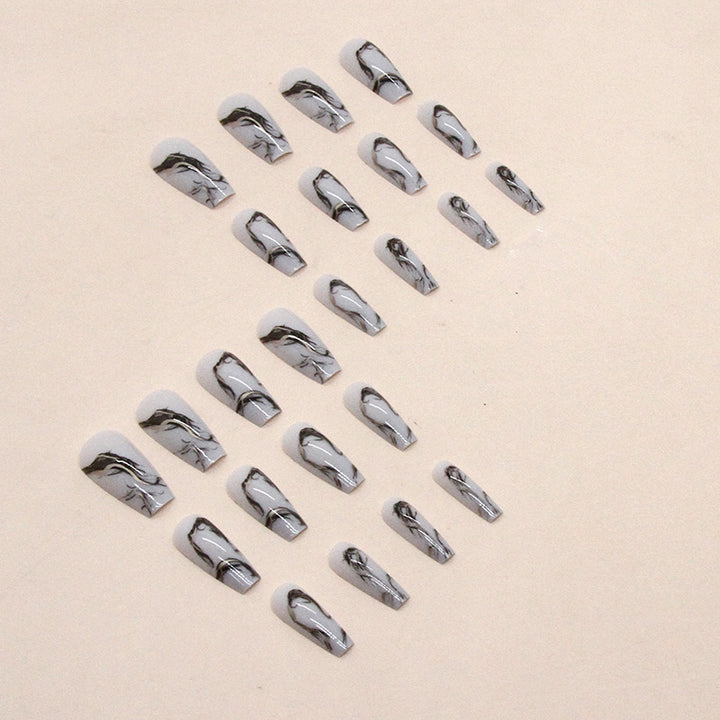 Marble Design Press-On Nail Extensions Bowlift