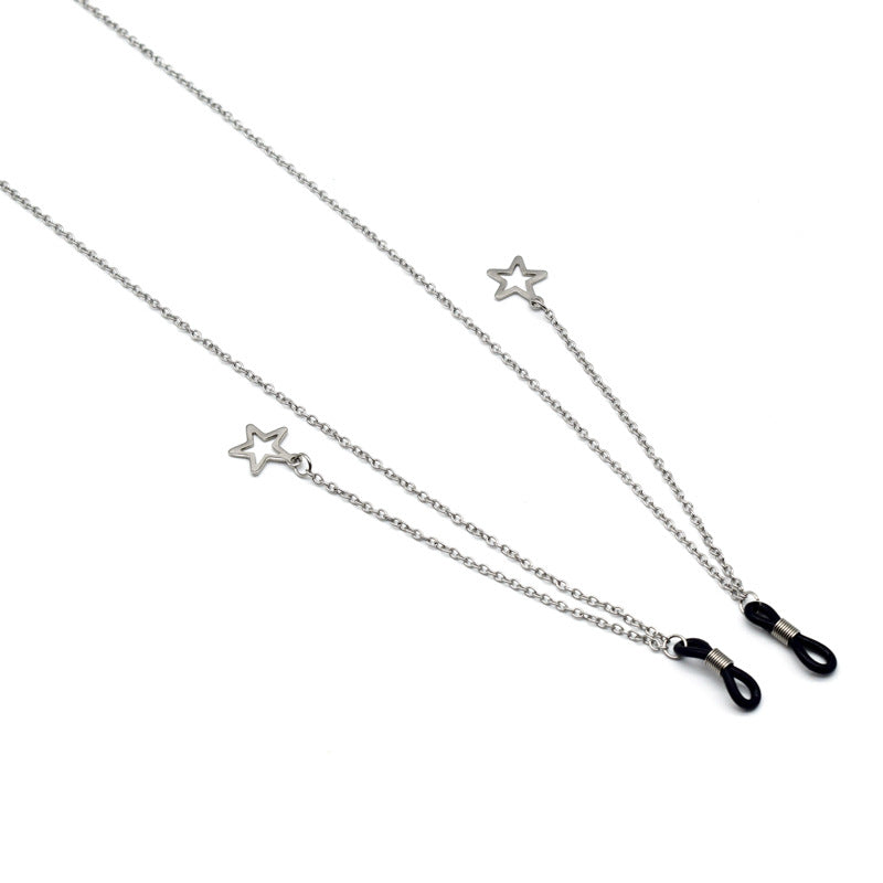Elegant Star-Accented Eyewear Chain Bowlift