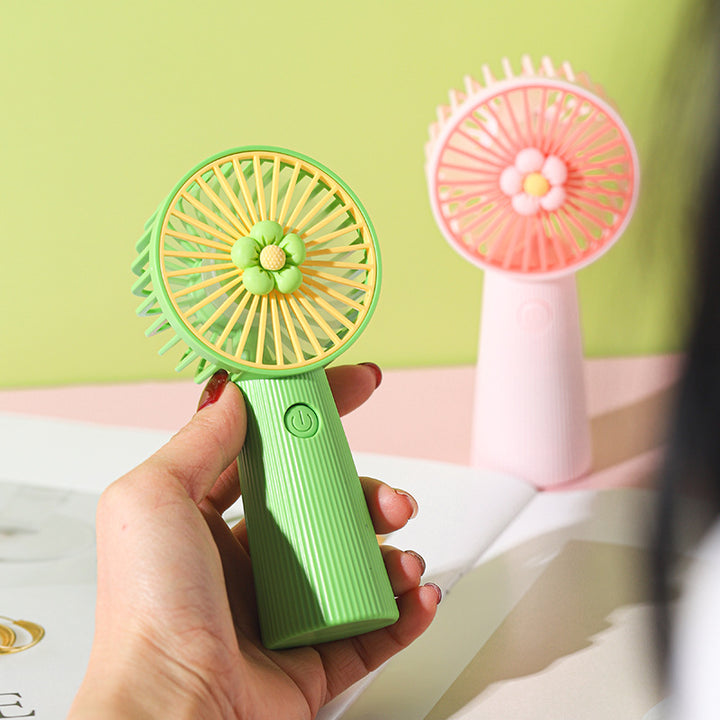 Unisex Portable Hand Fan with Colorful Design Bowlift