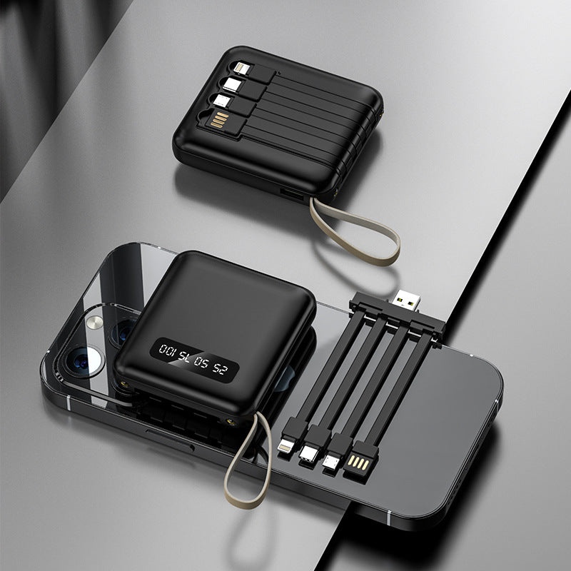 Multifunctional Powerbank with Integrated Cable Bowlift