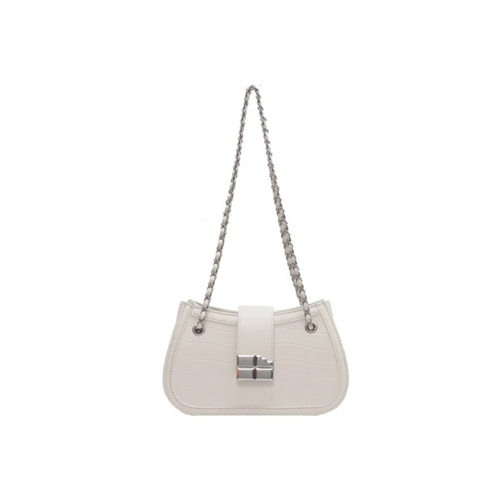 Crocodile-Embossed Evening Handbag Bowlift