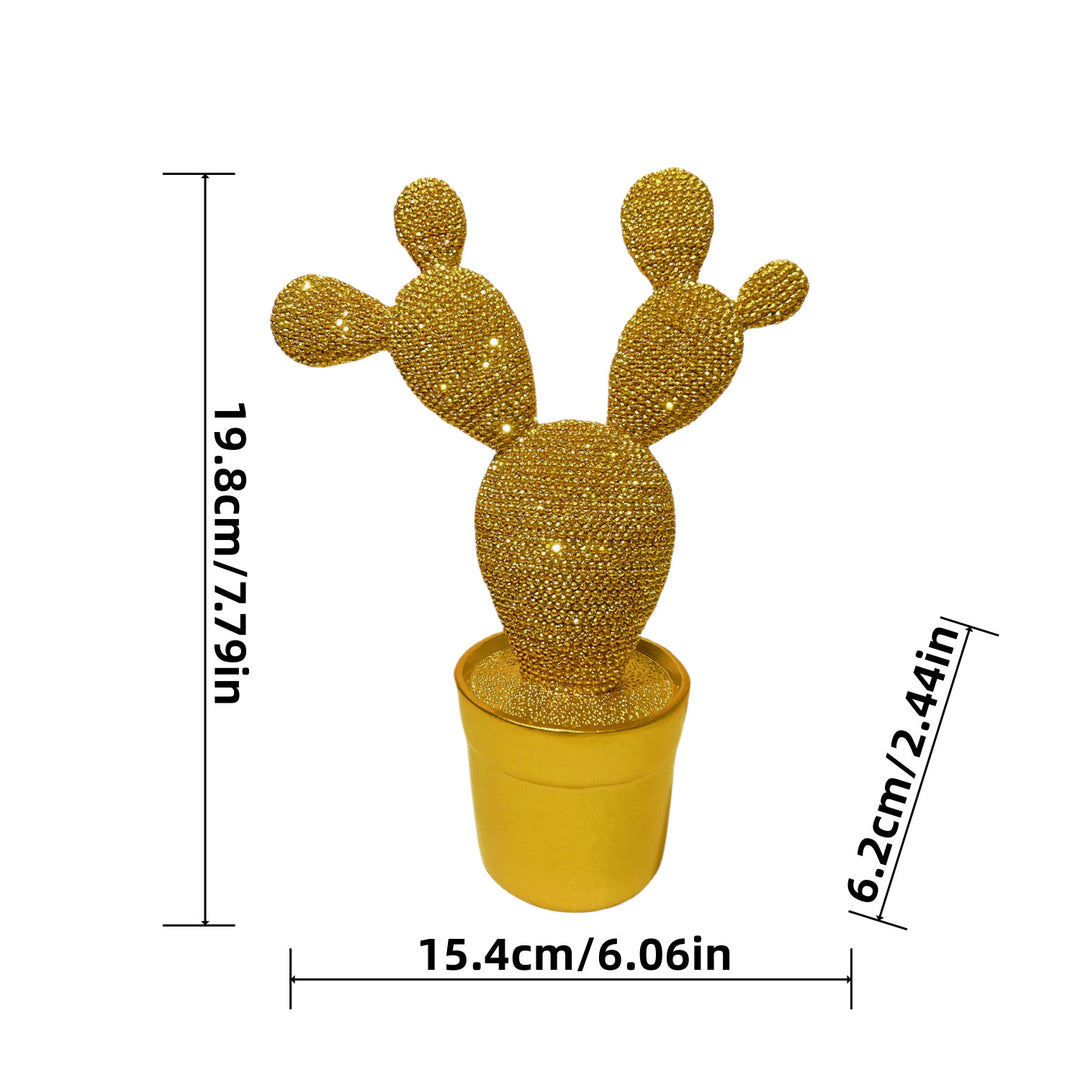 Glittering Cactus Decorative Figure Bowlift