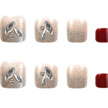 Nail art set with glamorous glitter accents Bowlift