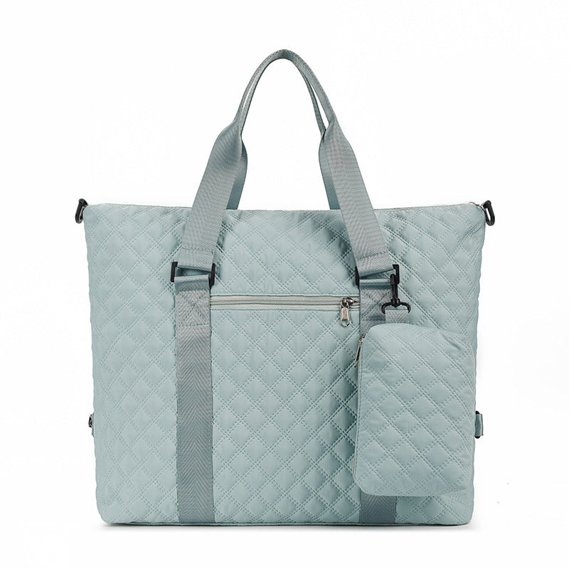 Multi-Functional Quilted Travel Duffle Bag Bowlift