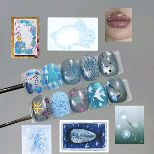 Artistic Press-On Nail Designs Bowlift
