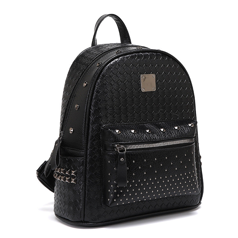 Studded Leather Backpack Bowlift