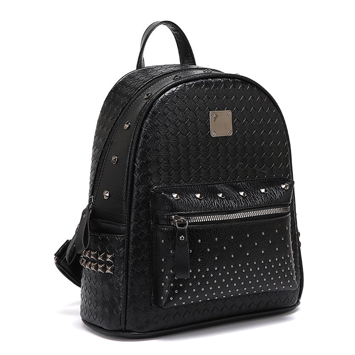 Studded Leather Backpack Bowlift