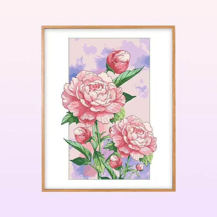 Floral Peony Illustration Wall Art Bowlift