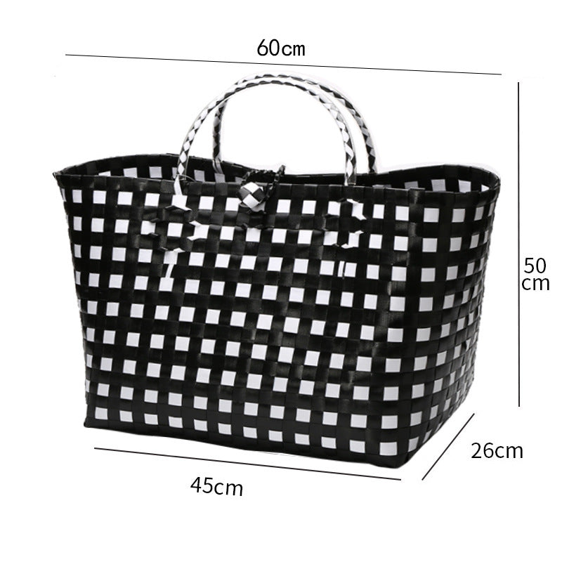 Large Capacity Woven Shopping Tote Bowlift