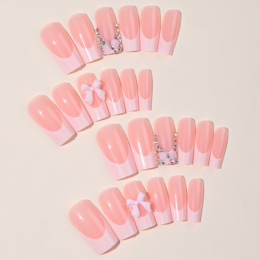 Elegant Nail Art Press-On Set Bowlift