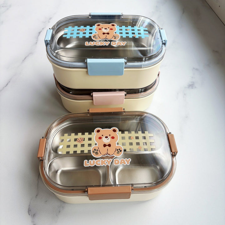 Bear-Themed Stackable Food Storage Container