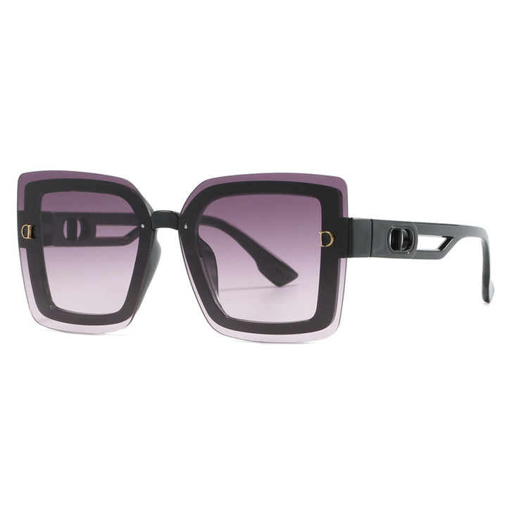 Ladies fashionable oversized sunglasses in geometric design Bowlift