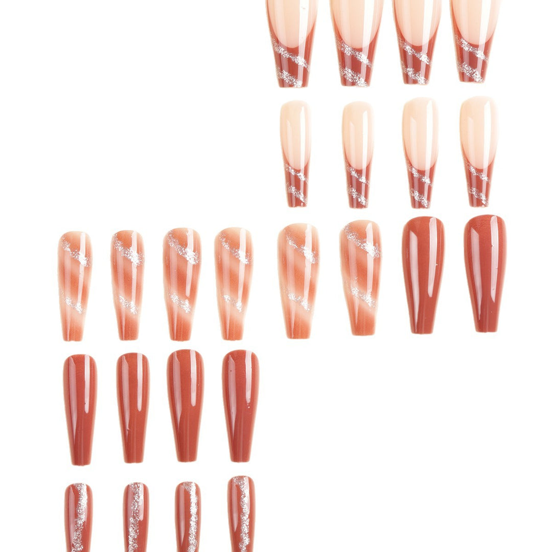 Premium Artistic Acrylic Press-On Nail Set Bowlift