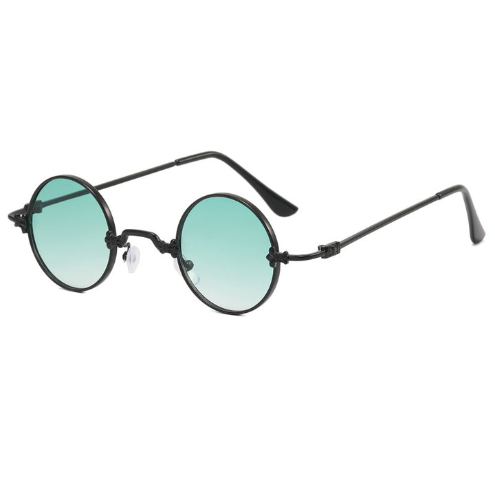 Ladies fashionable round glasses with high-quality metal frame and flexible temples Bowlift
