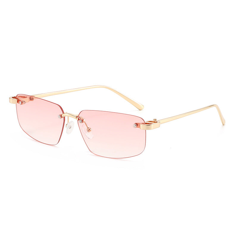 Ladies fashionable rectangular sunglasses with minimalist frame Bowlift