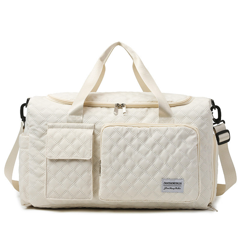 Spacious Quilted Gym Duffel Bag