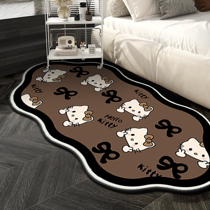 Cute Cartoon-Themed Plush Area Rug