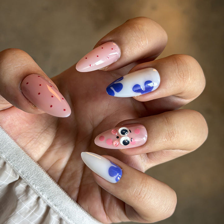Whimsical Cartoon Press-On Nail Set Bowlift