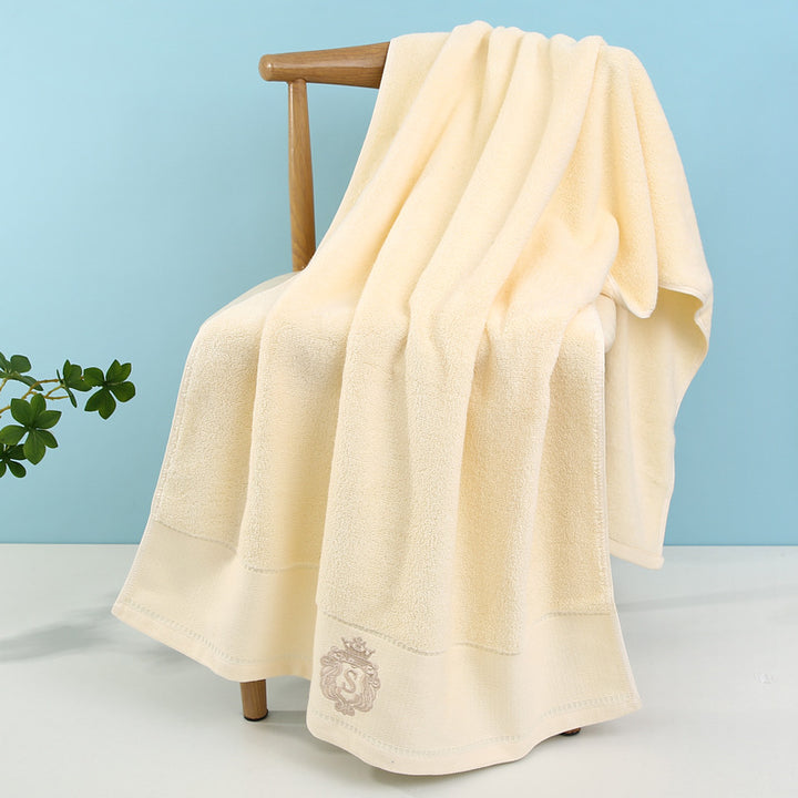 Luxurious Terry Bath Towel With Fine Border Bowlift