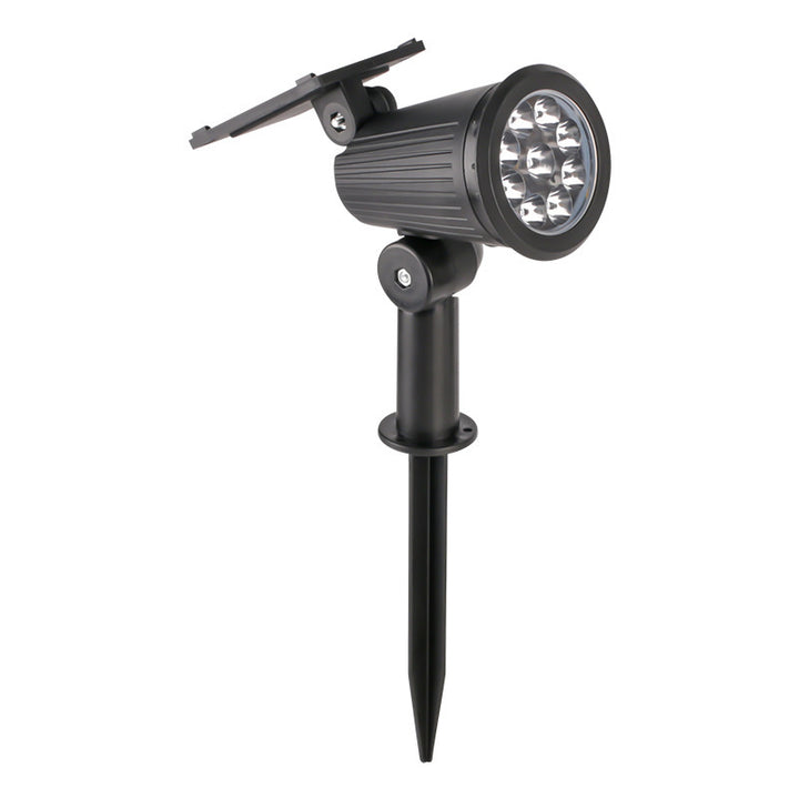 Solar-Powered Adjustable Garden Spotlight With Swivel Stake Bowlift