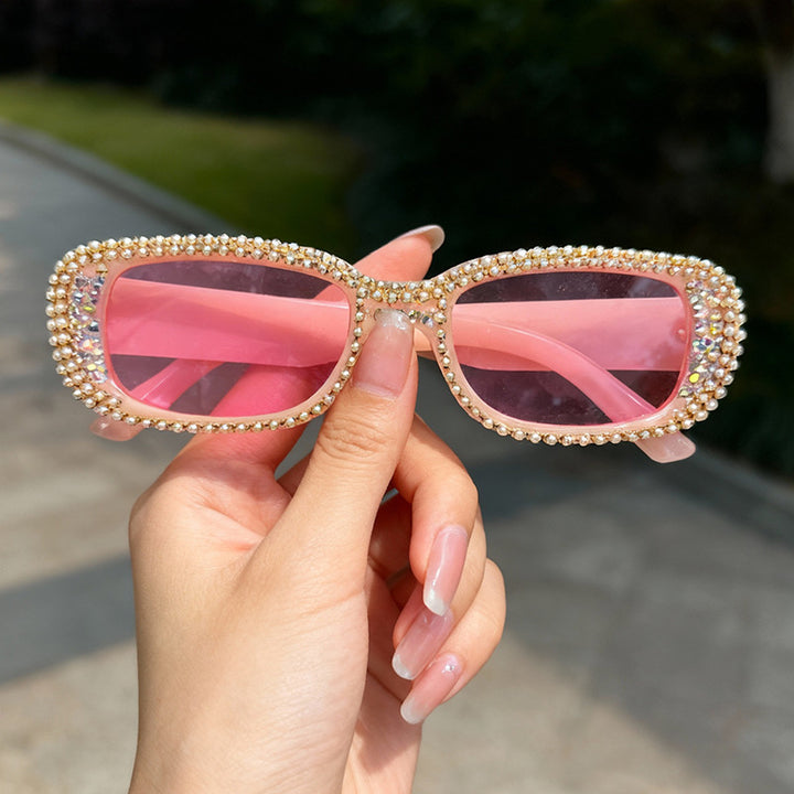 Rhinestone-Embellished Fashion Sunglasses Bowlift