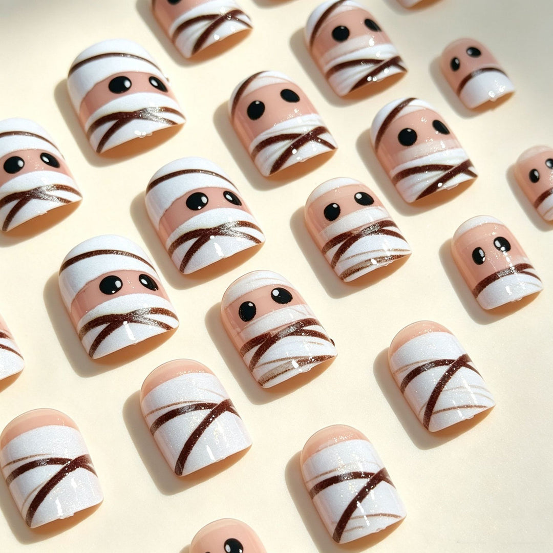 Halloween Themed Press-On Nail Design Bowlift