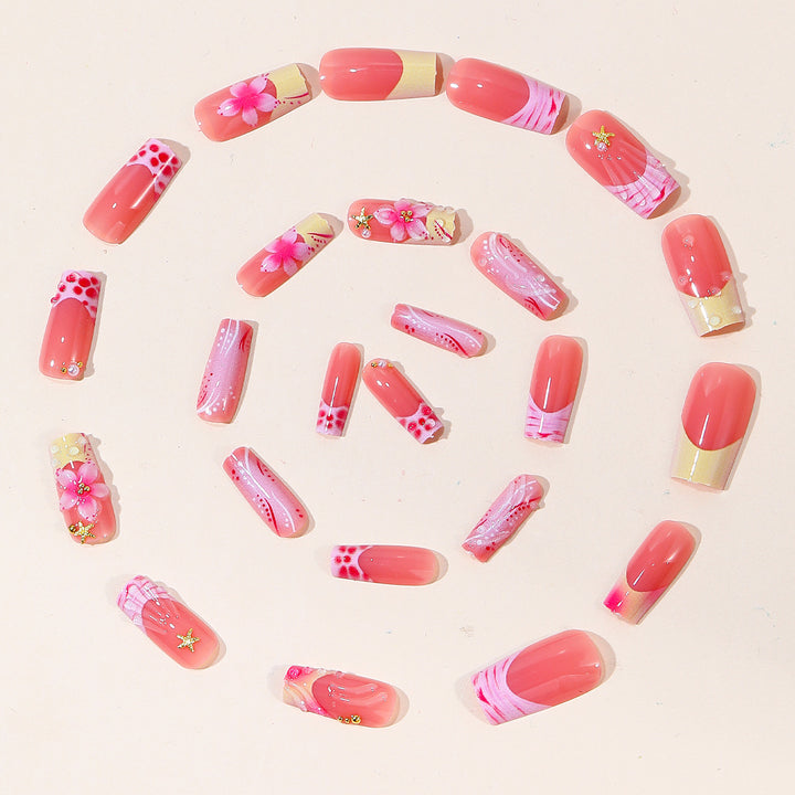 Artistic Floral Nail Art Set Bowlift