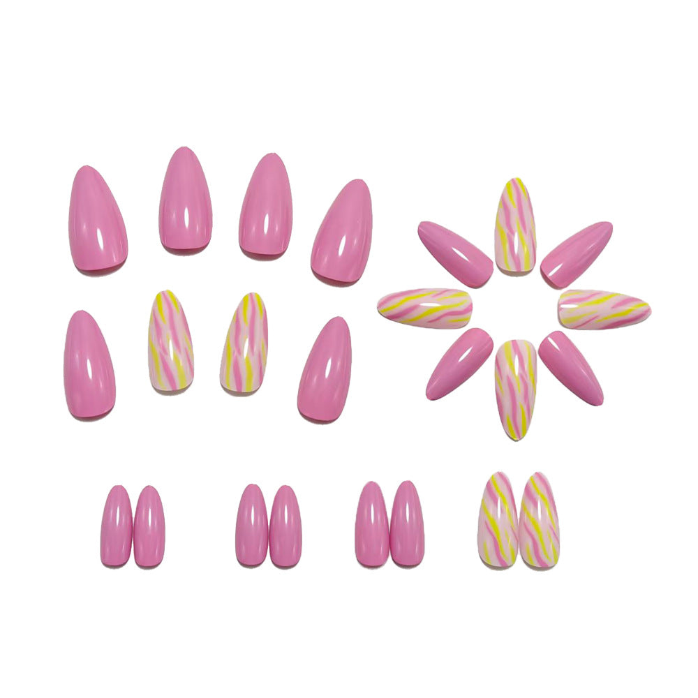 Acrylic nails with Creative Colorful Patterns Bowlift