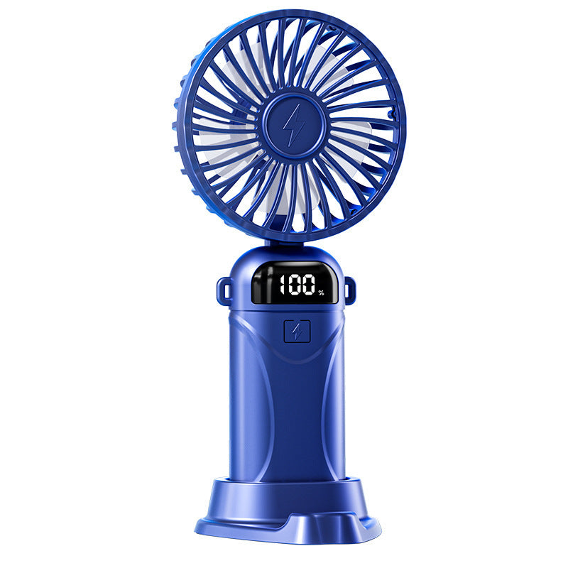 Unisex Portable USB Fan with Digital Display Bowlift