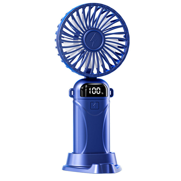 Unisex Portable USB Fan with Digital Display Bowlift