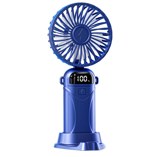 Unisex Portable USB Fan with Digital Display Bowlift