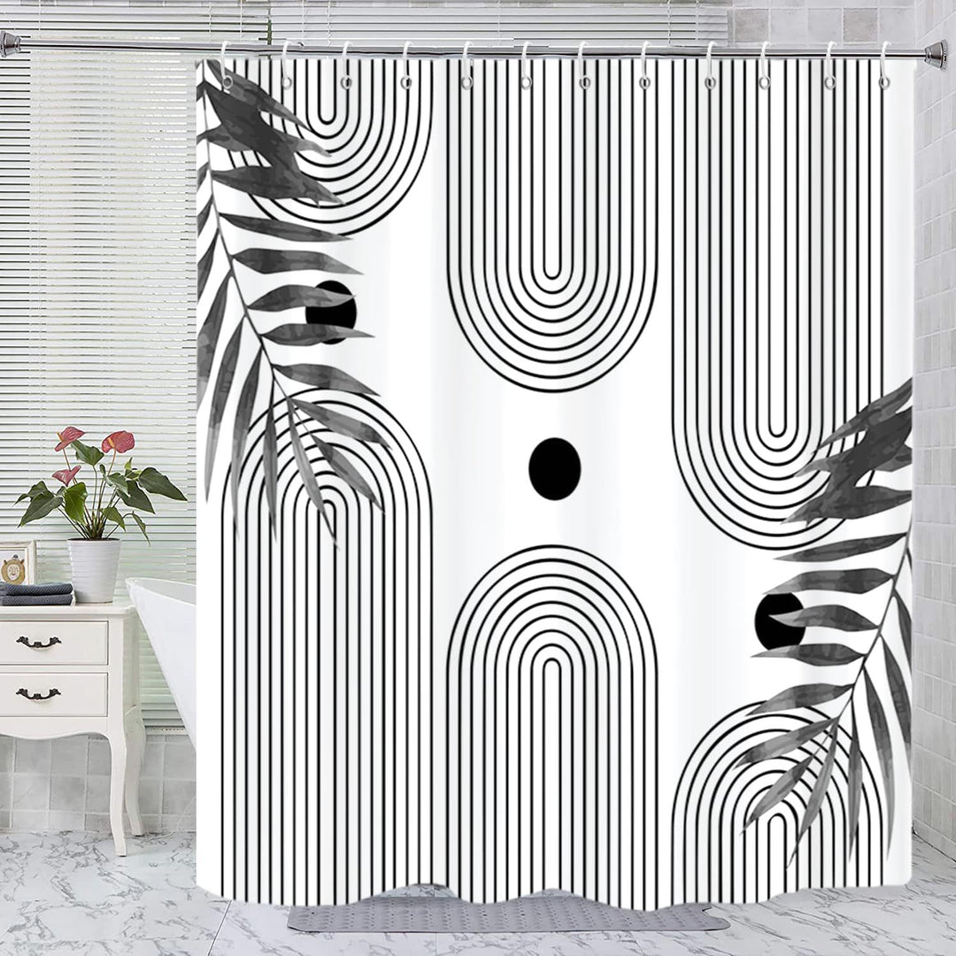 Floral Print Shower Curtain Bowlift