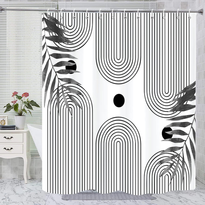 Floral Print Shower Curtain Bowlift