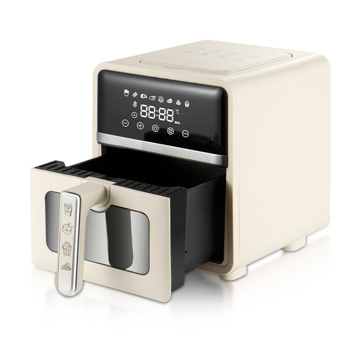 High-Capacity Multifunctional Air Fryer with 360° Air Circulation Bowlift