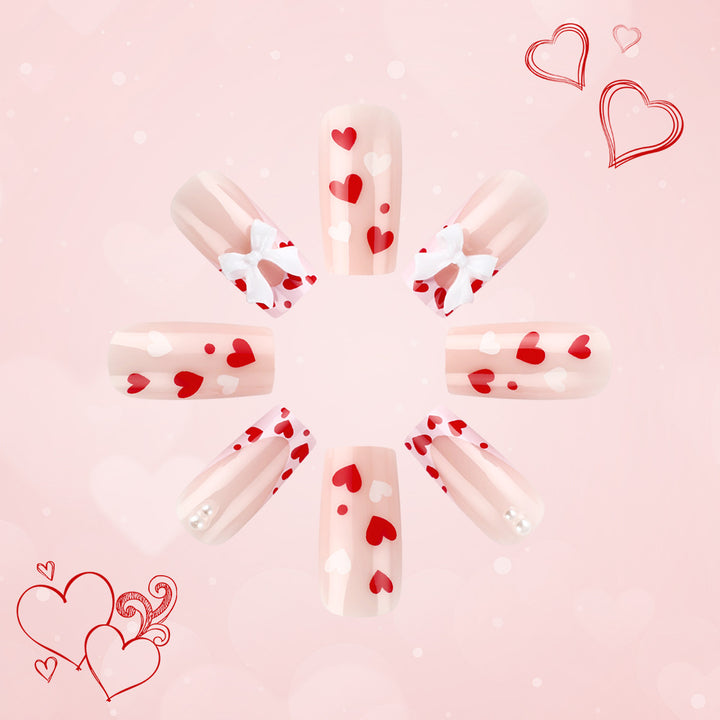 Romantic Nail Art Design Bowlift