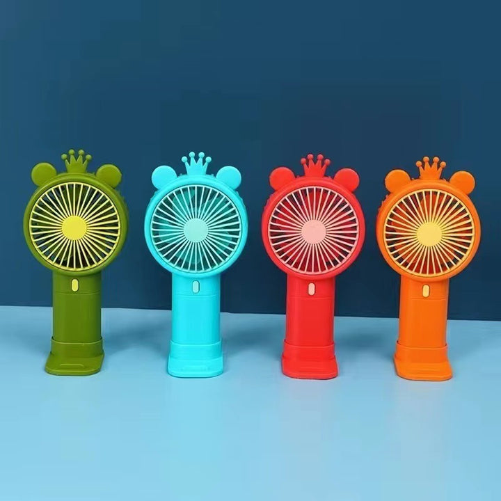 Women's Portable Mini Fan with Cute Animal Design Bowlift