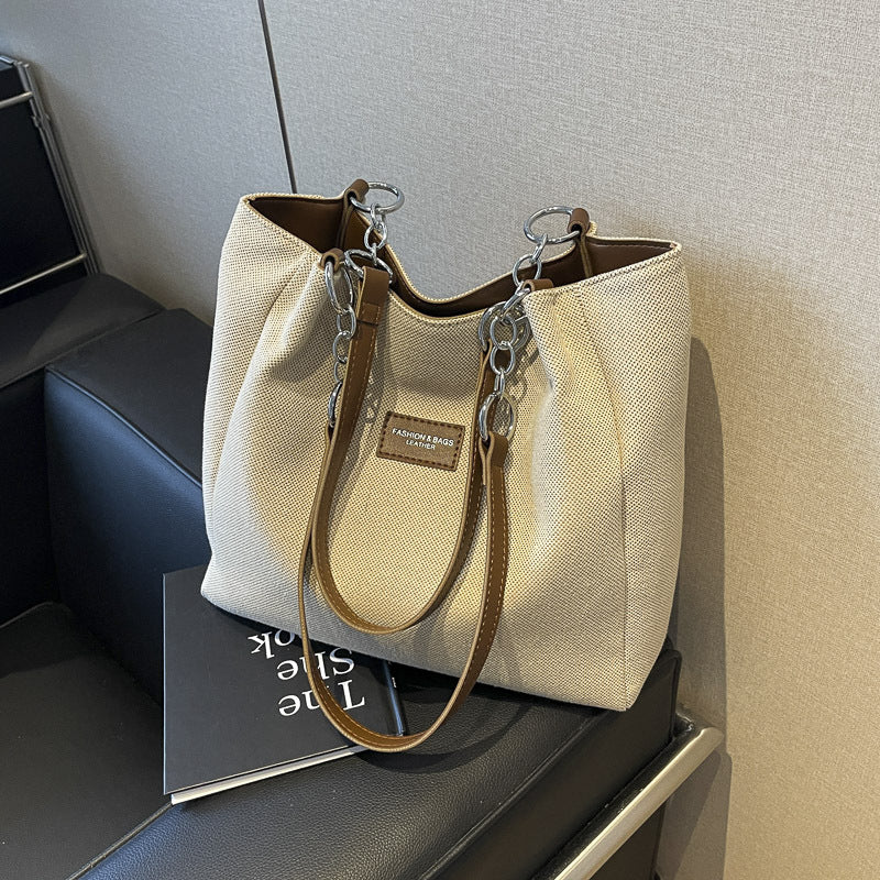 Chic Textured Shoulder Bag Bowlift