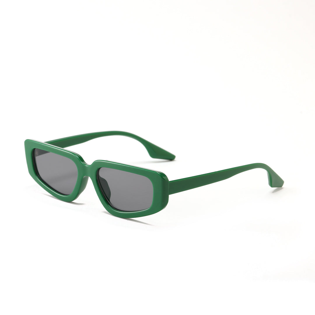Women's stylish square sunglasses with modern high-gloss plastic frame Bowlift