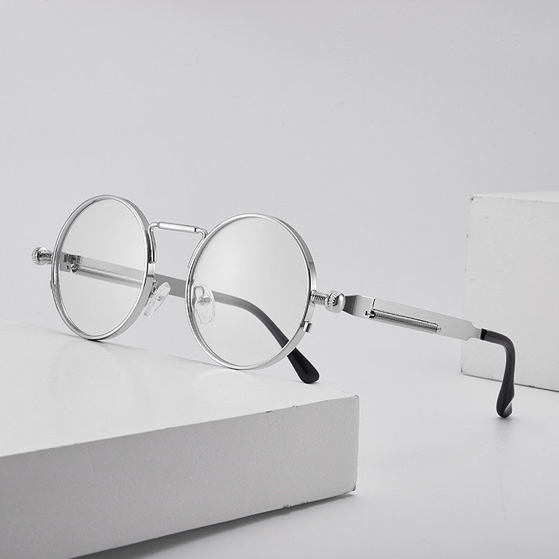 Women elegant round metal glasses Bowlift