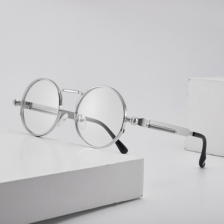 Women elegant round metal glasses Bowlift
