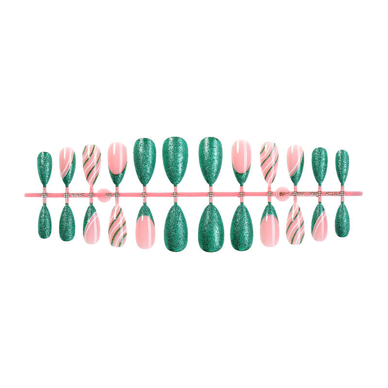 Glittery Ombre Press-On Nail Set Bowlift