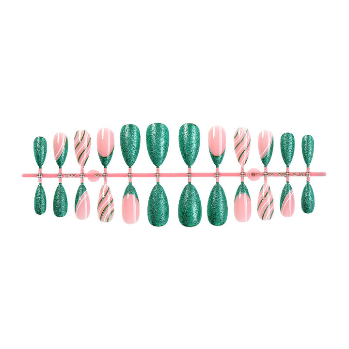 Glittery Ombre Press-On Nail Set Bowlift